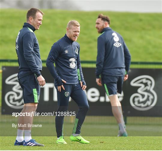 Republic of Ireland Squad Training and Press Conference