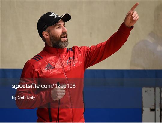 Munster Rugby Squad Training and Press Conference