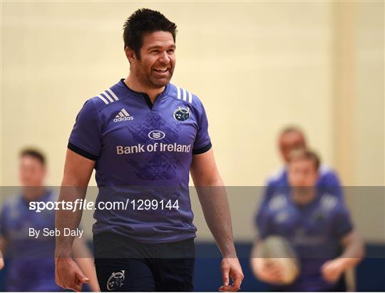 Munster Rugby Squad Training and Press Conference