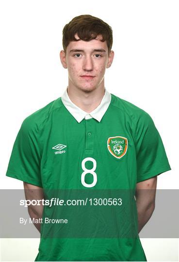 Republic of Ireland U18s Squad Portraits