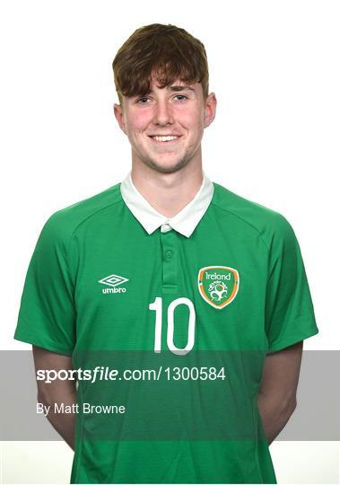 Republic of Ireland U18s Squad Portraits