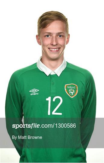 Republic of Ireland U18s Squad Portraits