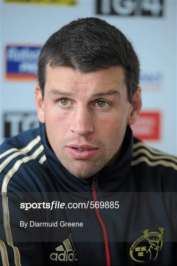 Munster Rugby Press Conference - Tuesday 25th October