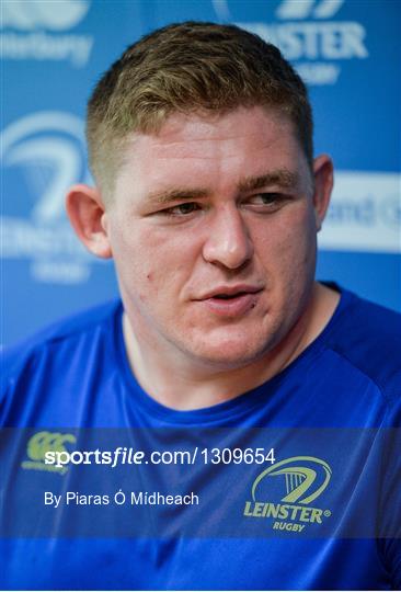 Leinster Rugby Squad Training and Press Conference