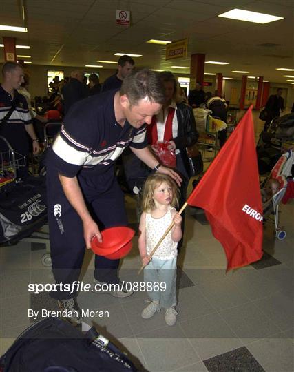 Munster Rugby Squad Arrive in Cardiff ahead of Heineken Cup Final