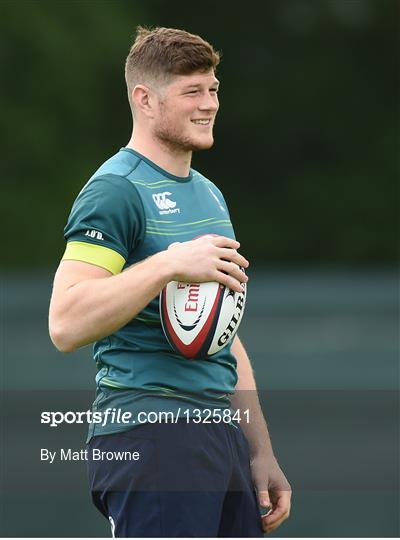 Ireland Rugby Squad Training and Press Conference