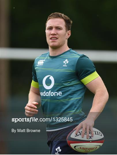 Ireland Rugby Squad Training and Press Conference