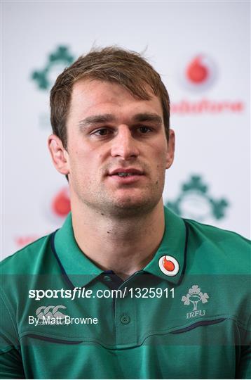 Ireland Rugby Squad Training and Press Conference