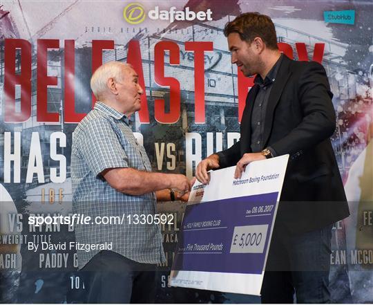 Boxing in Belfast - Weigh ins