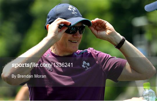 Ireland Rugby Squad Training and Press Conference