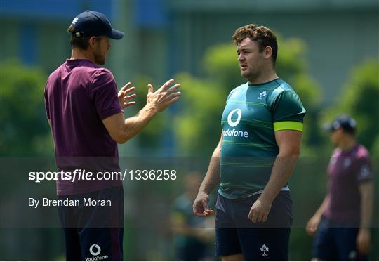 Ireland Rugby Squad Training and Press Conference