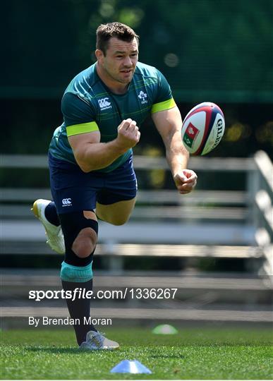 Ireland Rugby Squad Training and Press Conference