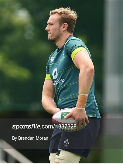 Ireland Rugby Squad Training and Press Conference