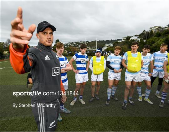 Blackrock College Training Session with the All Blacks