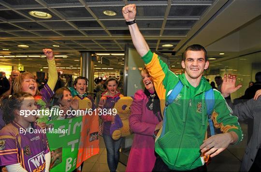 Ireland Boxing Squad arrival from AIBA European Olympic Boxing Qualifying Championships