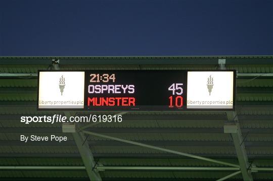 Ospreys v Munster - Celtic League Play-Off