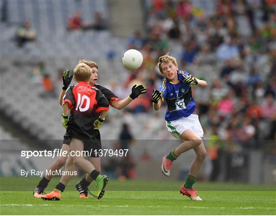 INTO Cumann na mBunscol GAA Respect Exhibition Go Games at Kerry v Mayo - GAA Football All-Ireland Senior Championship Semi-Final Replay