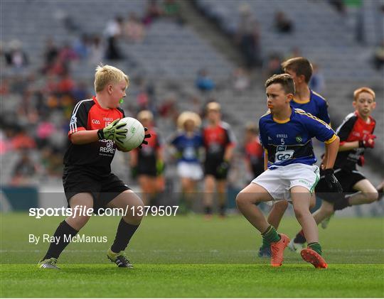 INTO Cumann na mBunscol GAA Respect Exhibition Go Games at Kerry v Mayo - GAA Football All-Ireland Senior Championship Semi-Final Replay