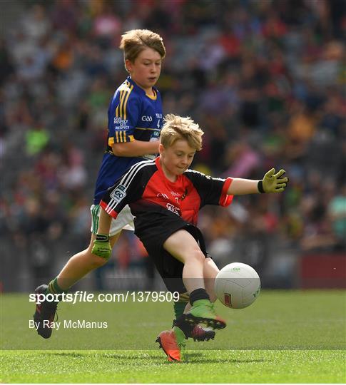 INTO Cumann na mBunscol GAA Respect Exhibition Go Games at Kerry v Mayo - GAA Football All-Ireland Senior Championship Semi-Final Replay