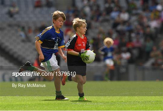 INTO Cumann na mBunscol GAA Respect Exhibition Go Games at Kerry v Mayo - GAA Football All-Ireland Senior Championship Semi-Final Replay