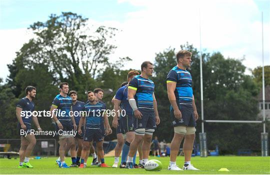 Leinster Rugby Squad Training and Press Conference