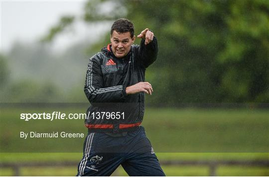 Munster Rugby Squad Training and Press Conference