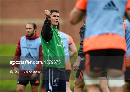 Munster Rugby Squad Training and Press Conference