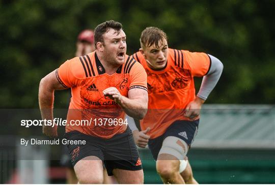 Munster Rugby Squad Training and Press Conference