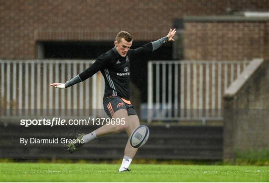 Munster Rugby Squad Training and Press Conference