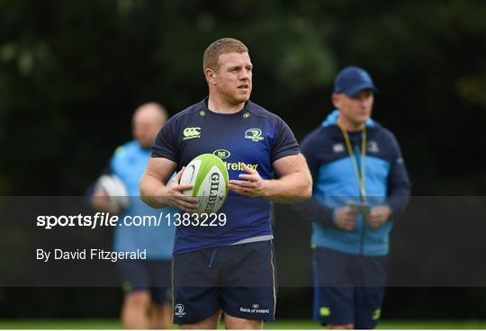 Leinster Rugby Squad Training and Press Conference