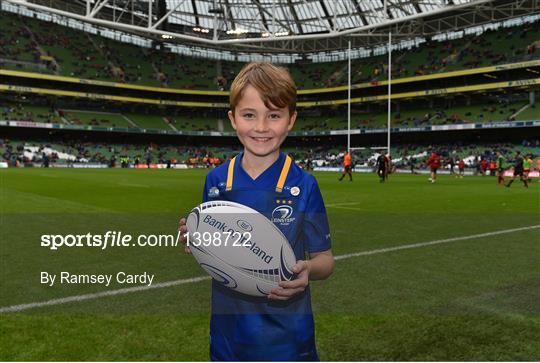 Mascots at Leinster v Munster - Guinness PRO14 Round 6