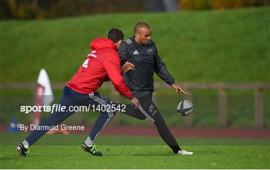 Munster Rugby Squad Training and Press Conference