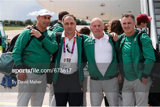 Team Ireland Return Home from the London 2012 Olympic Games - Dublin Airport