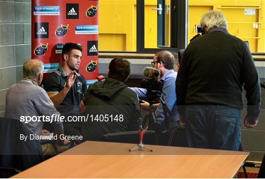 Munster Rugby Squad Training and Press Conference