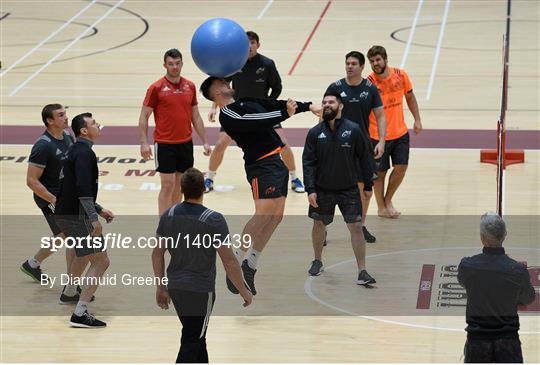 Munster Rugby Squad Training and Press Conference