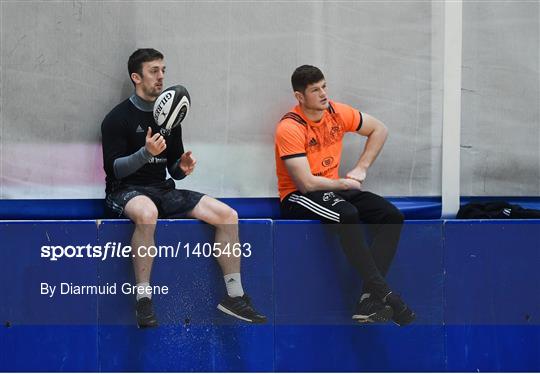 Munster Rugby Squad Training and Press Conference