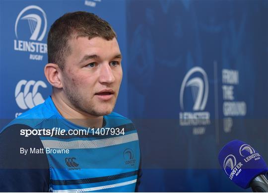 Leinster Rugby Squad Training and Press Conference