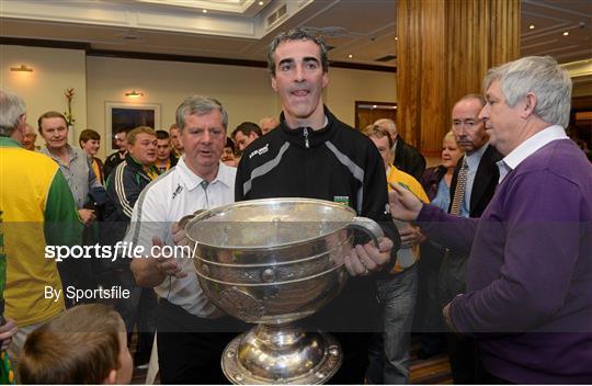 All-Ireland Senior Football Champions Donegal at the Burlington Hotel